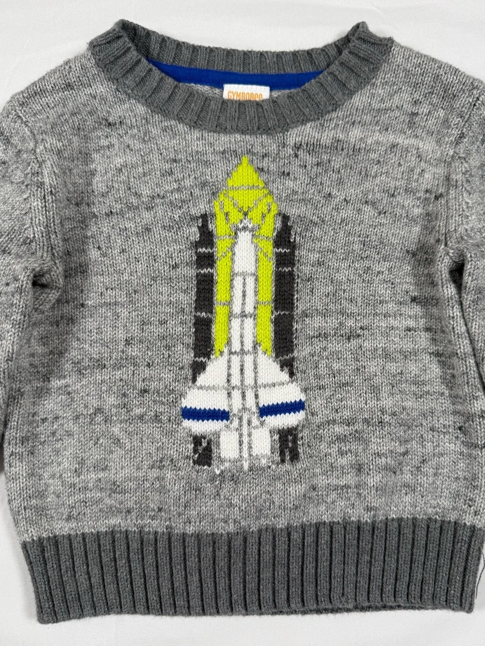 GYMBOREE Boys Space Shuttle Rocket Sweater 6-12 Months 2016 NASA Space Astronaut
